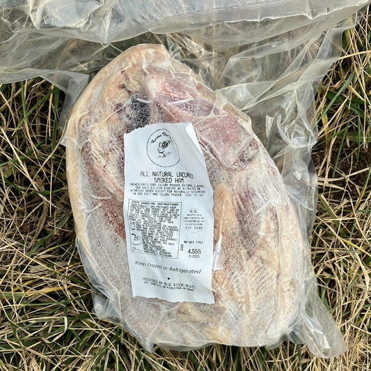 Mangalitsa All Natural Uncured Smoked Ham - Nitrate Free - Bone In