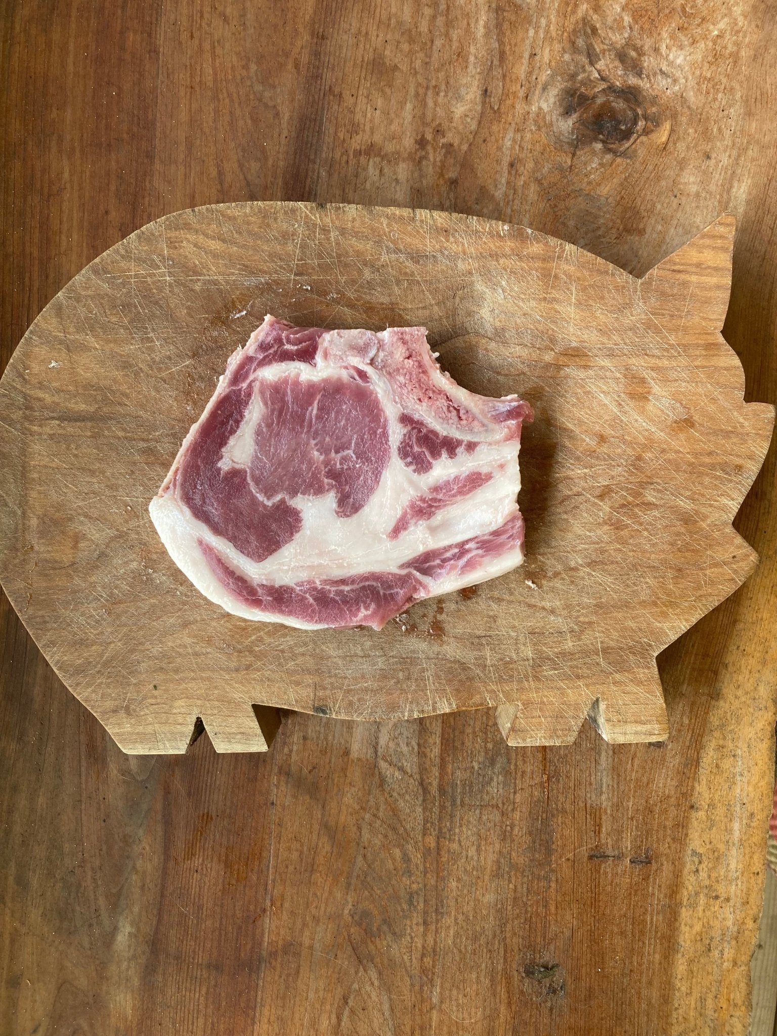 Mangalitsa Pork Chops - Bone In - Thick Cut - 2 Per Package - Rooster Dirt Farm