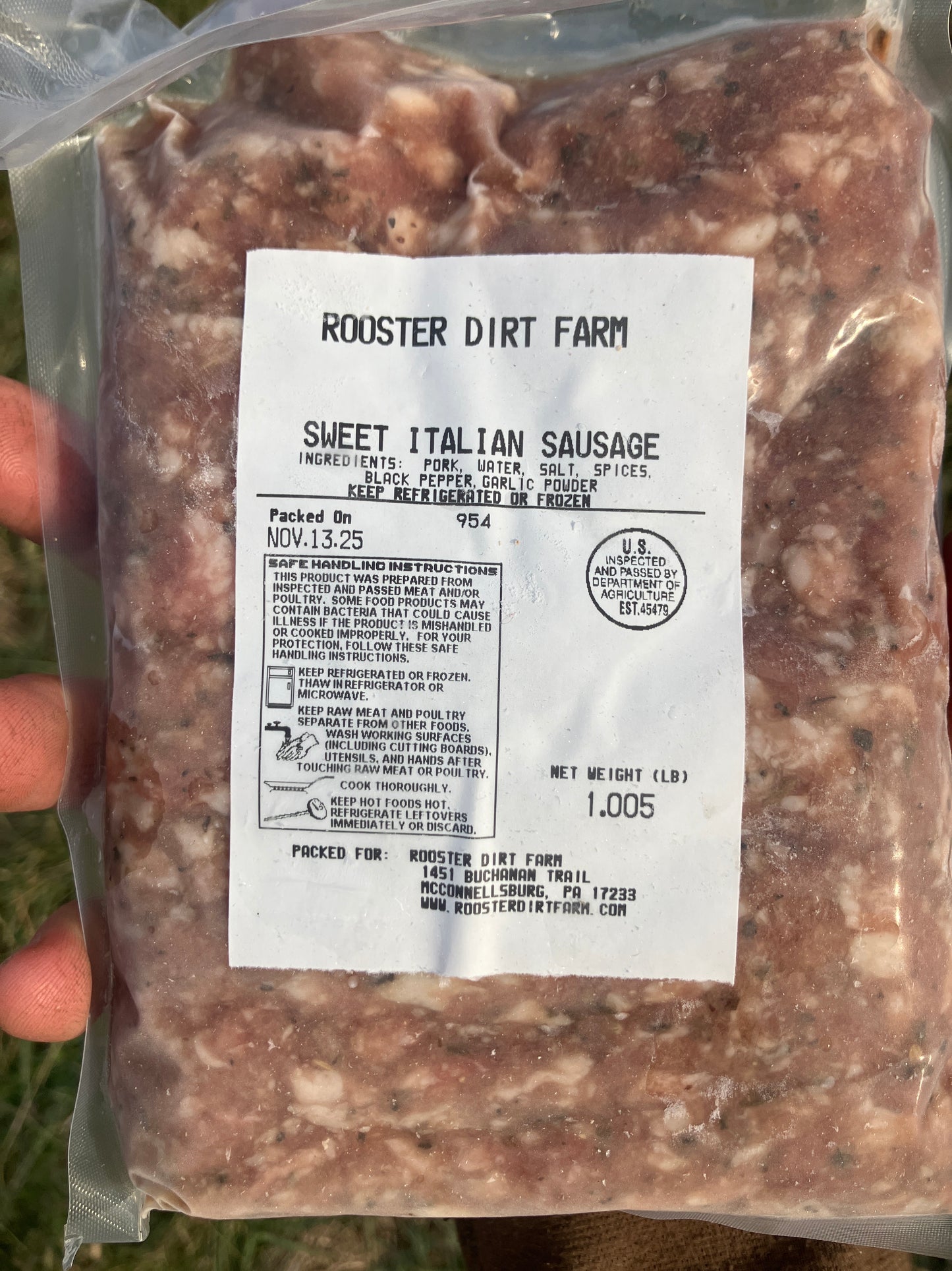 Mangalitsa Sweet Italian Loose Sausage