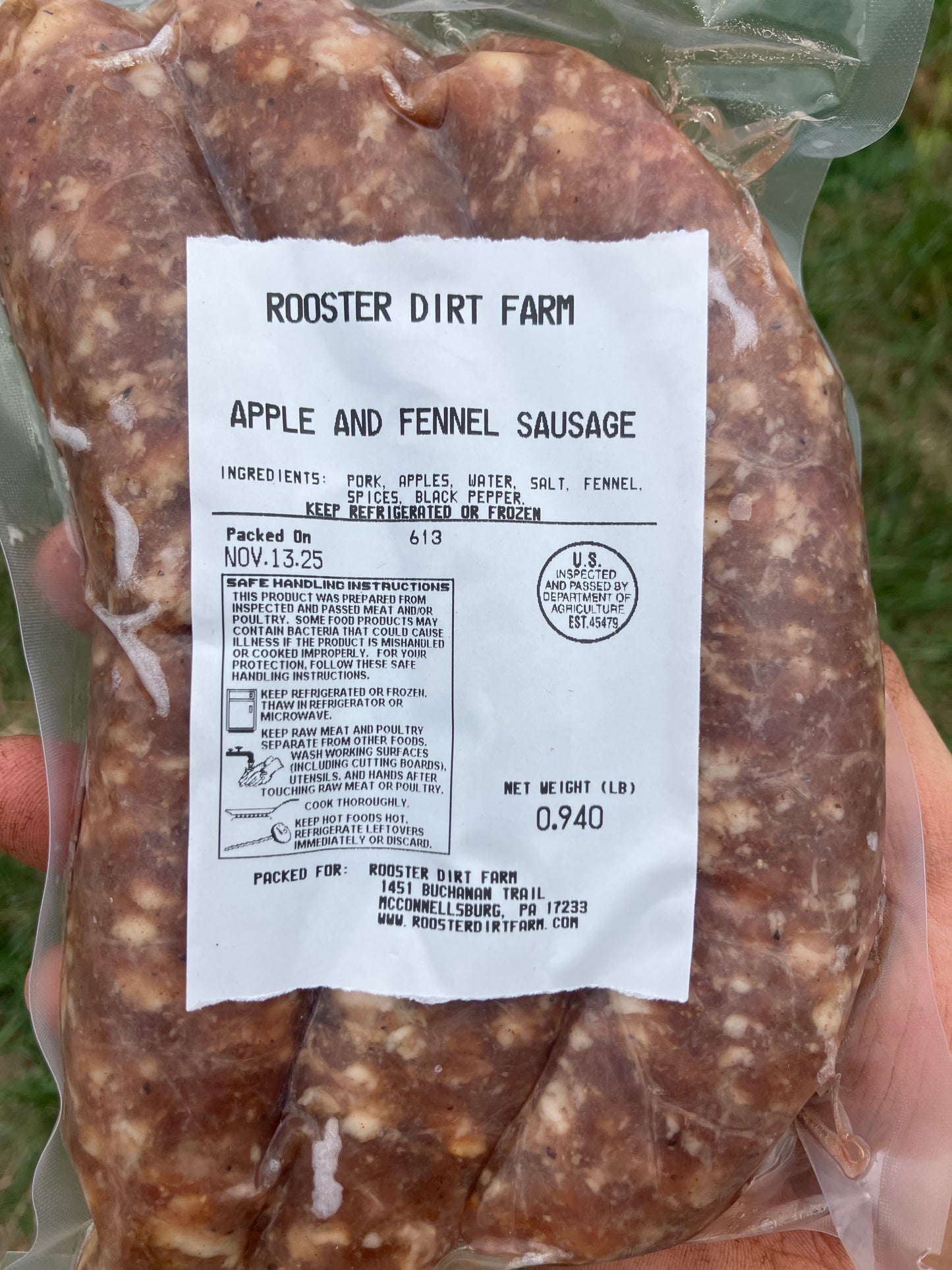 Mangalitsa Apple & Fennel Sausage