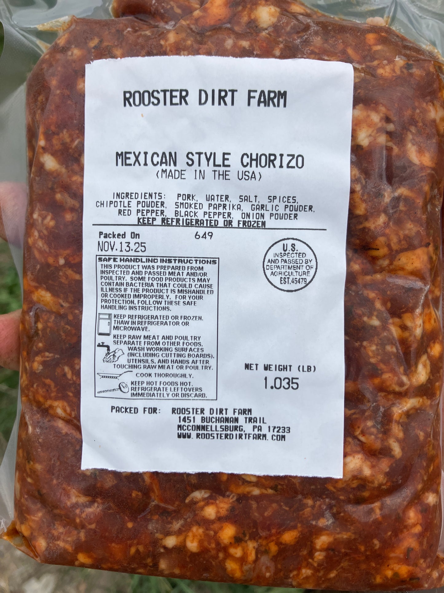 Mangalitsa Chorizo Loose Sausage